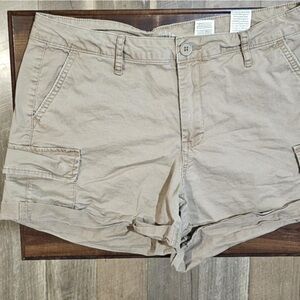 Khaki Cargo Skirt
